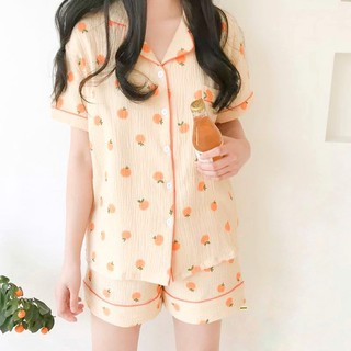 Bộ đồ ngủ Pizama Dưa Cam xinh xắn, dễ thương