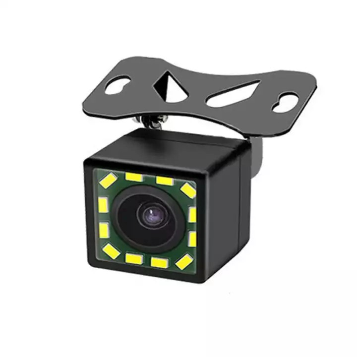 Camera lùi cho xe ô tô 12 led nhìn đêm - Camera lùi cho xe hơi 12 đèn led - Camera lùi 12 led vuông