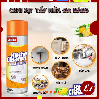 CHAI XỊT bọt tẩy đa năng vệ sinh bếp Siêu Sạch Màu Cam 500ml