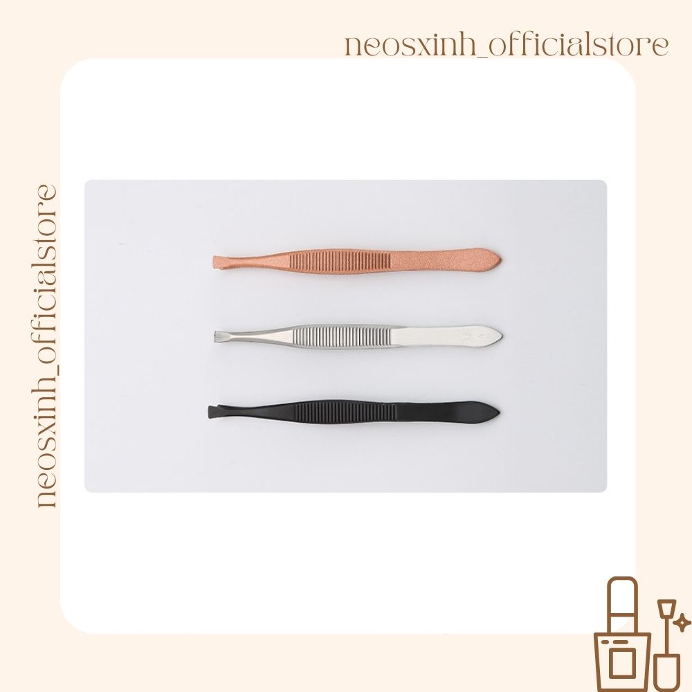 Nhíp Nhổ Chân Mày 3 Màu Bằng Thép Không Gỉ - Neosxinh Nails