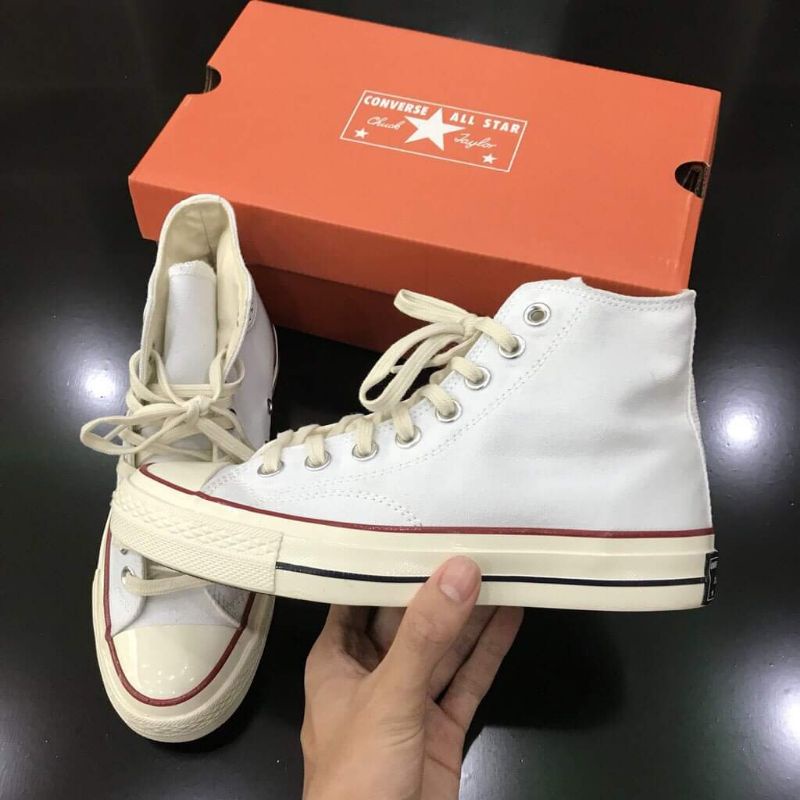 Giầy Thể Thao Converse Trắng Cổ Cao 1970s Cao Cấp - Giày Thể Thao Nam Nữ