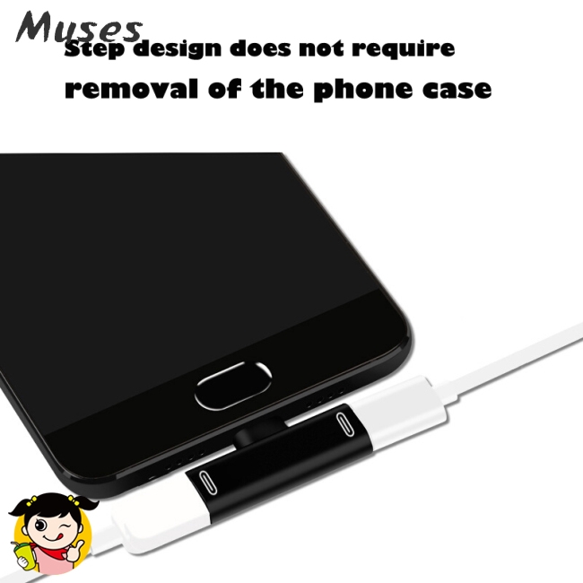 Muse07 Jack phân chia kết nối tai nghe sạc pin Type C USB-C chuyên dụng cho Xiaomi 6