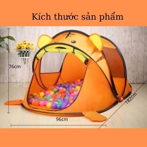 Sale Sốc Lều Cho Bé, Lều Tự Bung Hình Thú, Công Chúa, Cắm Trại Dành Cho Bé, Dễ Dàng Gấp Gọn, Khung Thép Chắc Dẻo