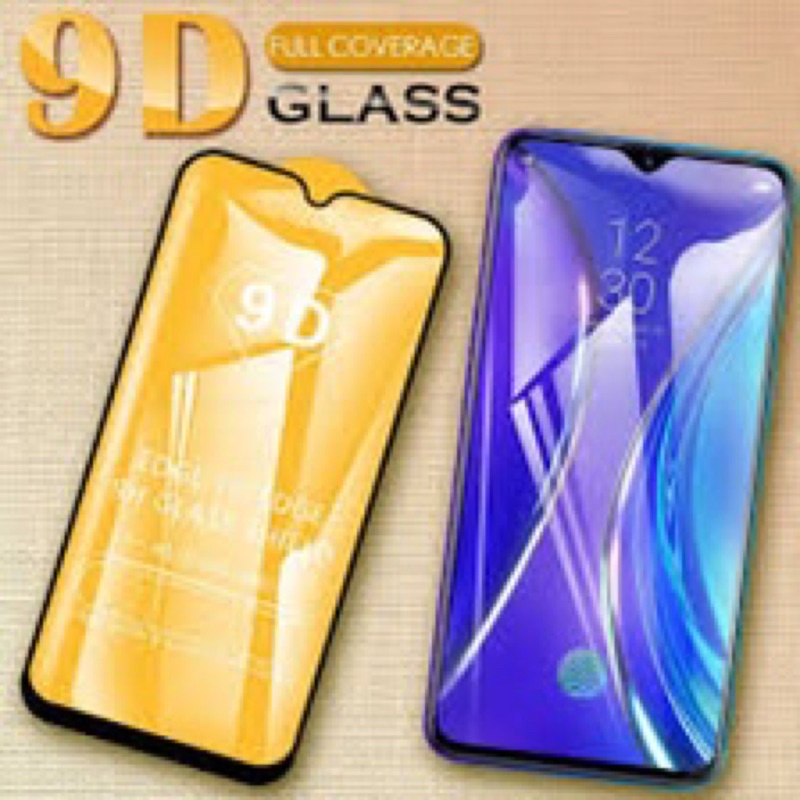 Bộ 2 kính cường lực full màn , đẹp,bóng cho máy Realme c2, oppo A1k