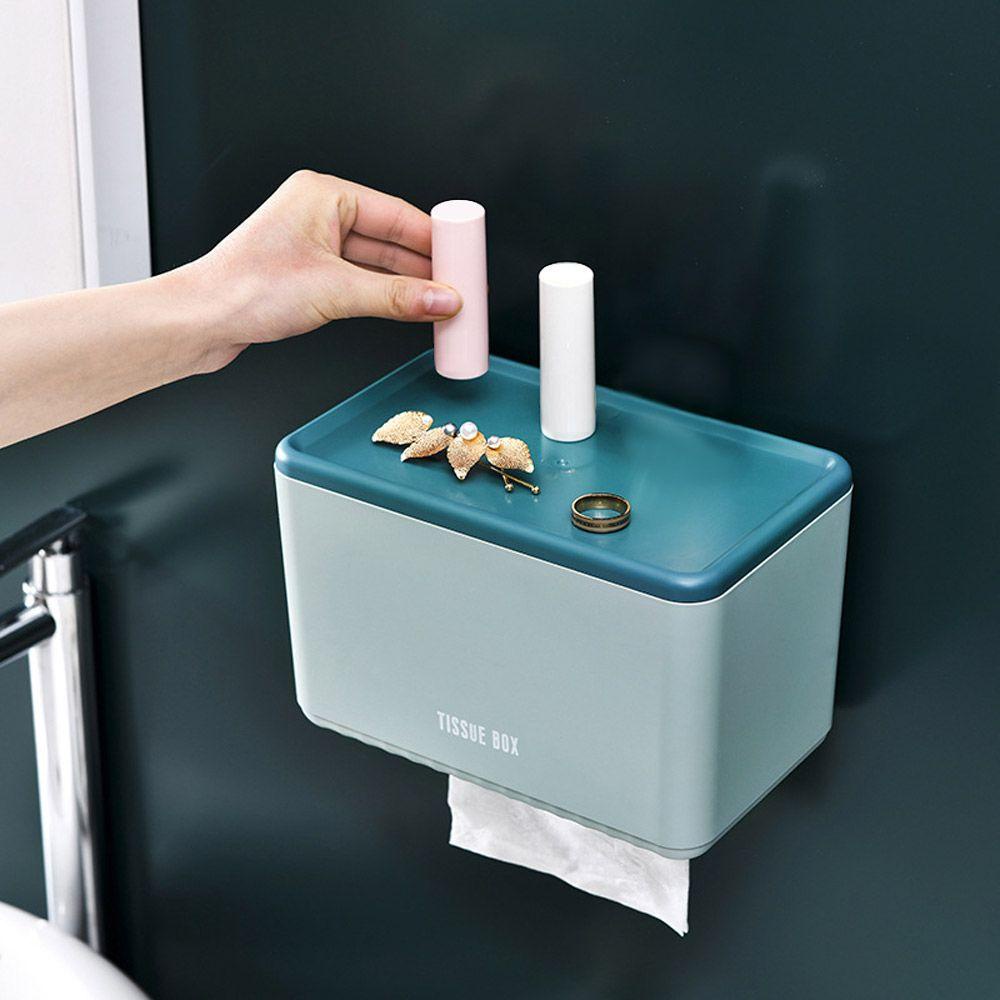 GOGOUP Giá Đỡ Cuộn Giấy Vệ Sinh Gắn Tường Đa Năng Chống Nước Không Cần Đục Lỗ