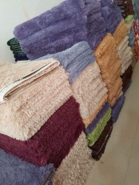Thảm lông dài  1 màu cao cấp m6×2m