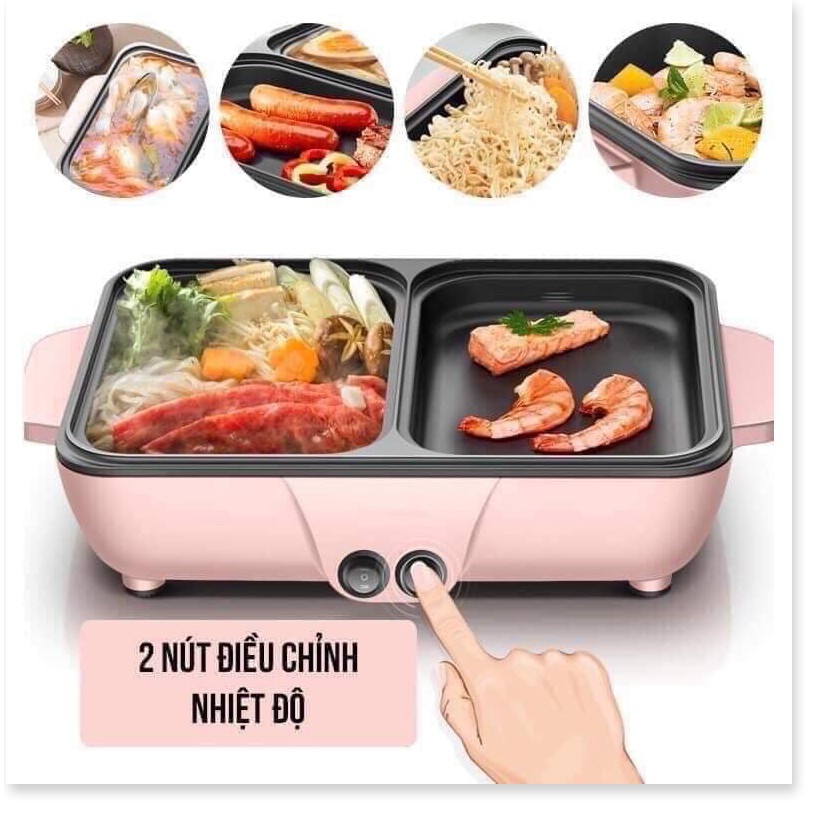 RẺ SỐ 1 SHOPEE LẨU KÈM NƯỚNG MINI 2IN1 - BÁN BUÔN SLL - LẨU HÀN QUỐC - LẨU UYÊN ƯƠNG | BigBuy360 - bigbuy360.vn