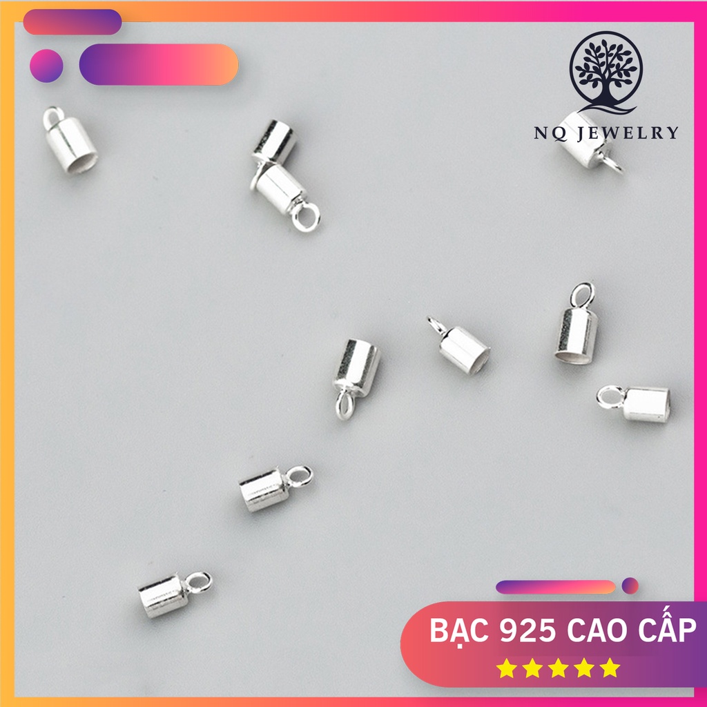 Charm bạc chụp đầu dây