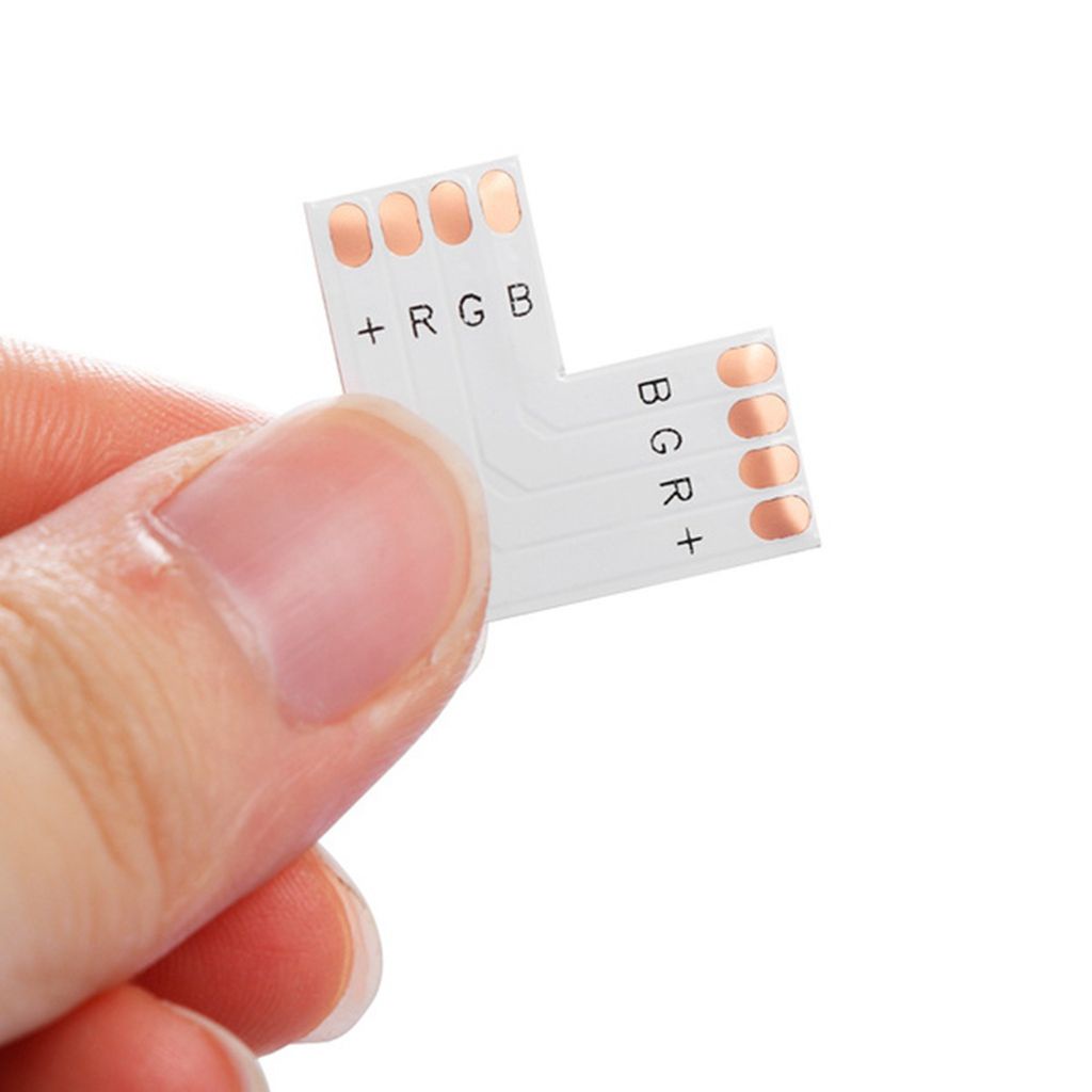 YIYU Set 1 10 đầu nối dây đèn LED hình chữ X/T/L 8/10mm 2/4 Pin cho đèn LED SMD 5050 RGB