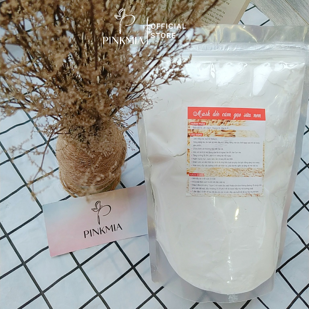 Gói 1000gr Bột Mặt Nạ Ngọc Trai, Mask Cám Gạo, Cấp Ẩm, Giảm Lão Hóa Làm Hồng Tự Nhiên
