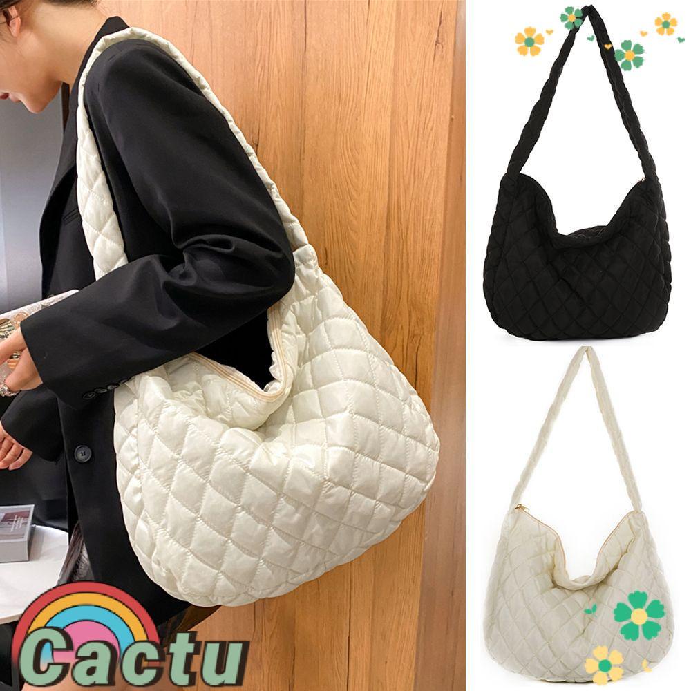 Túi Tote Đeo Dưới Cánh Tay Bằng Cotton Họa Tiết Kẻ Sọc Nhiều Màu Sắc Thời Trang Mùa Đông Cho Nữ