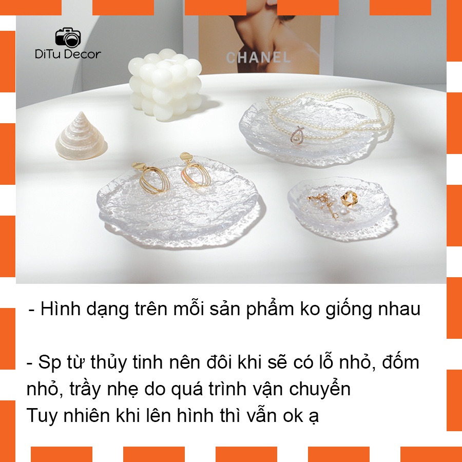 Đĩa thủy tinh chụp ảnh, tấm kính trang trí chụp hình - Ditu Decor