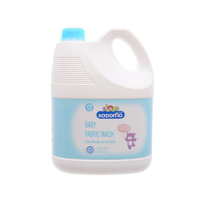 Nước Giặt Xã Kodomo Cho Bé Dịu Nhẹ Không Kích Ứng Da 3000ML Xanh - Hồng