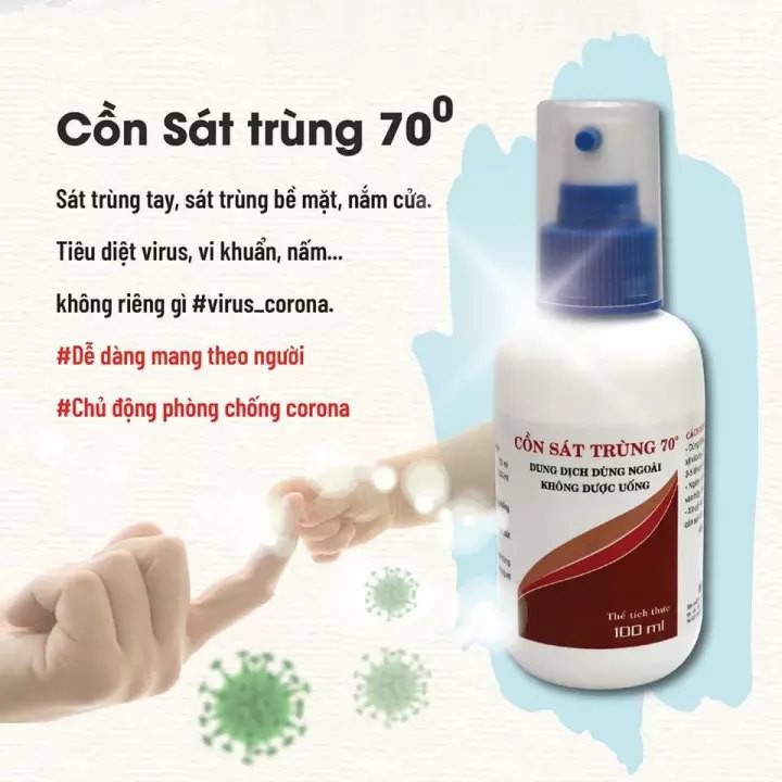 Cồn sát khuẩn 70 độ