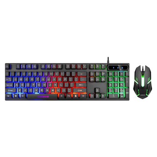 Bộ Bàn Phím Và Chuột Có Dây Giả Cơ Chuyên Game Cadeve Led 7 Màu 9122