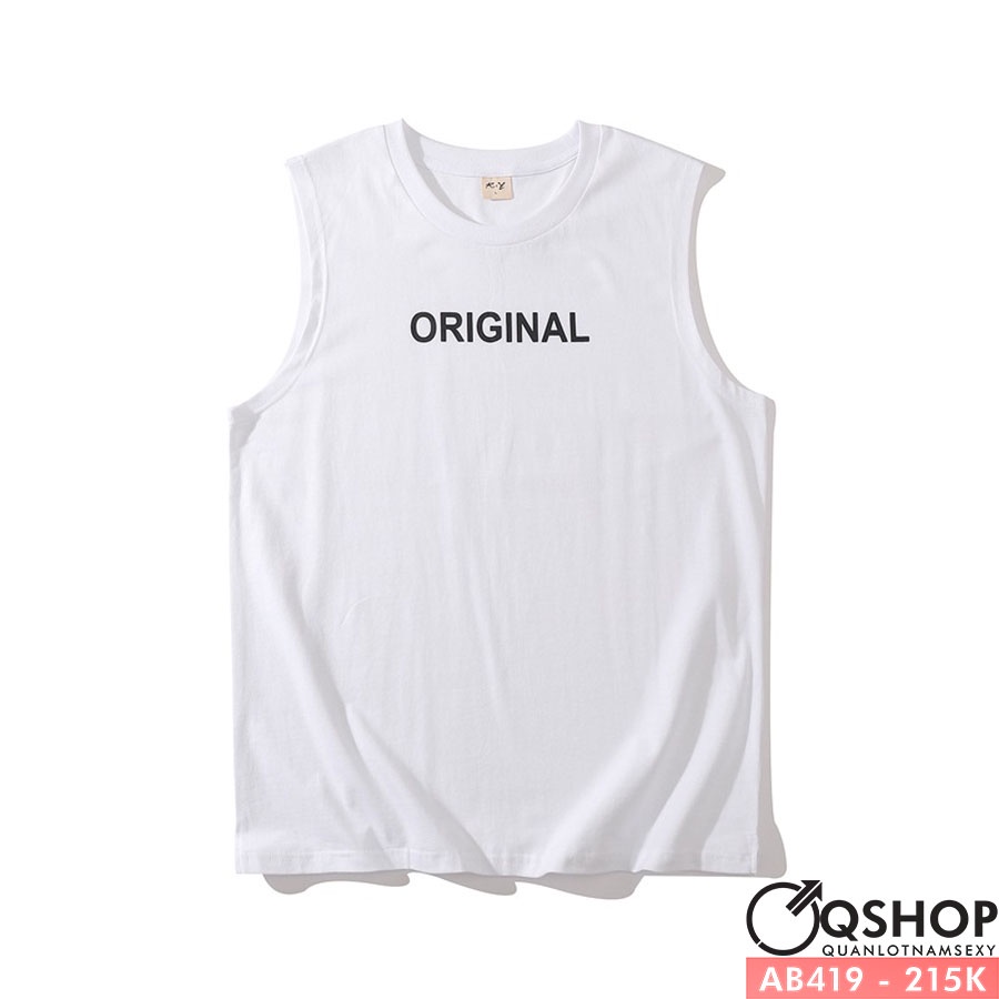 Áo thun ba lỗ nam mẫu mới QHSOP AB419