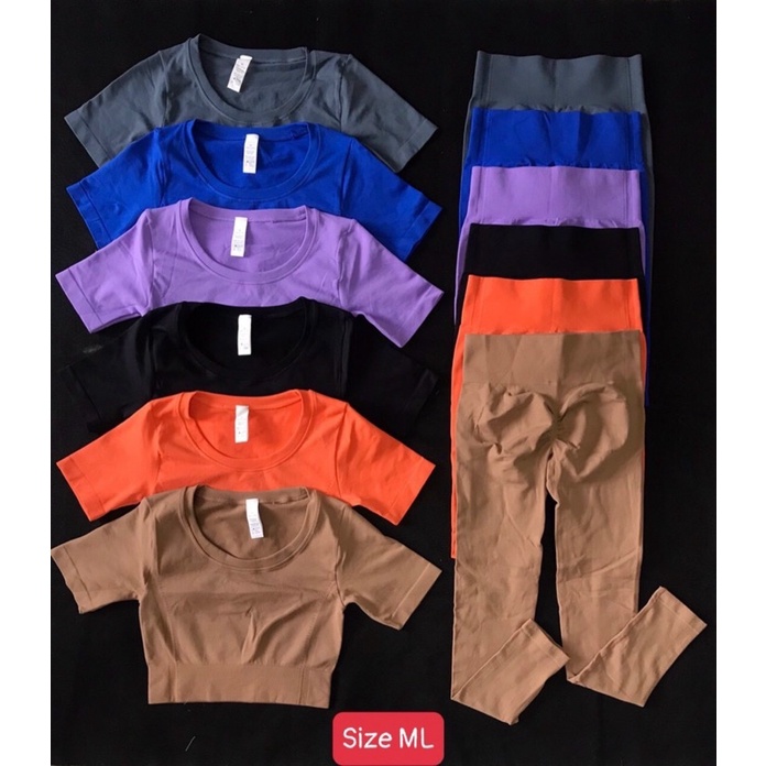 Bộ Quần Áo Thể Thao Tập Gym Yoga Nữ - Set Đồ Tập Thể Thao Dài Mitao Dáng Croptop, Chất Thun Dệt Mềm, Co Dãn