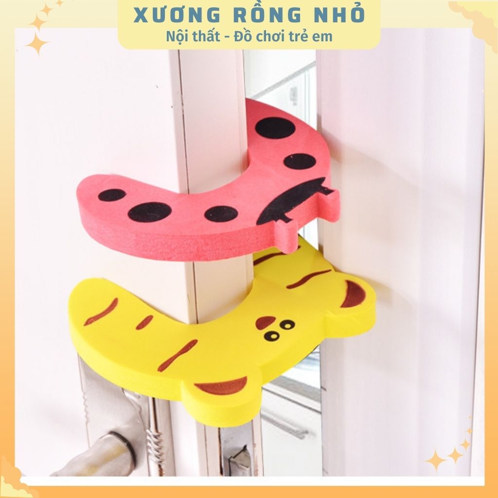 Miếng Xốp Chặn Cửa, Chống Sập Cửa, Chặn Gió, Chống Kẹt Tay Hình Thú - Xương Rồng Nhỏ
