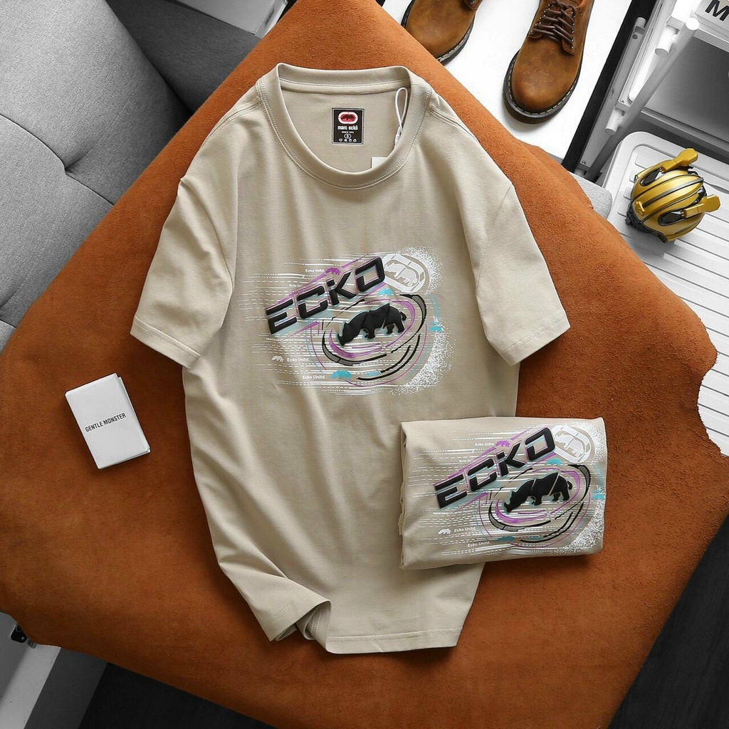 Áo Thun Cổ Tròn Tay Ngắn Unisex Thun Cotton Co Giãn 4 Chiều Họa Tiết In Lụa Sắc Nét - 2 Màu || EK