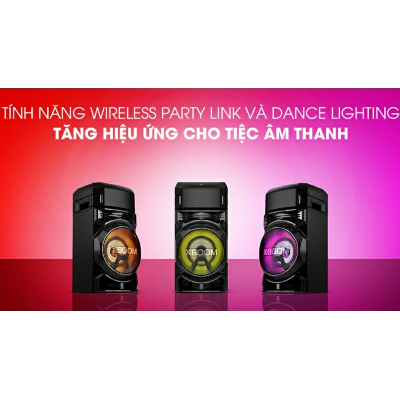 Loa Kéo Karaoke Bluetooth LG XBoom RN5 300W Tặng Kèm Mic Hát 500 K Hàng Chính Hãng BH 12 Tháng