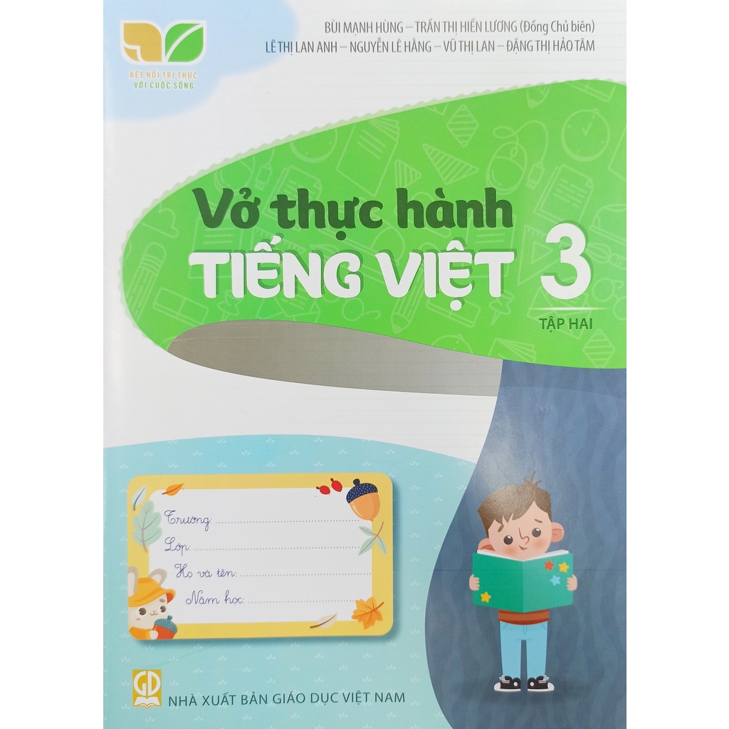 Sách - Combo Vở thực hành Tiếng Việt lớp 3 tập 1+2 (Kết nối tri thức với cuộc sống)