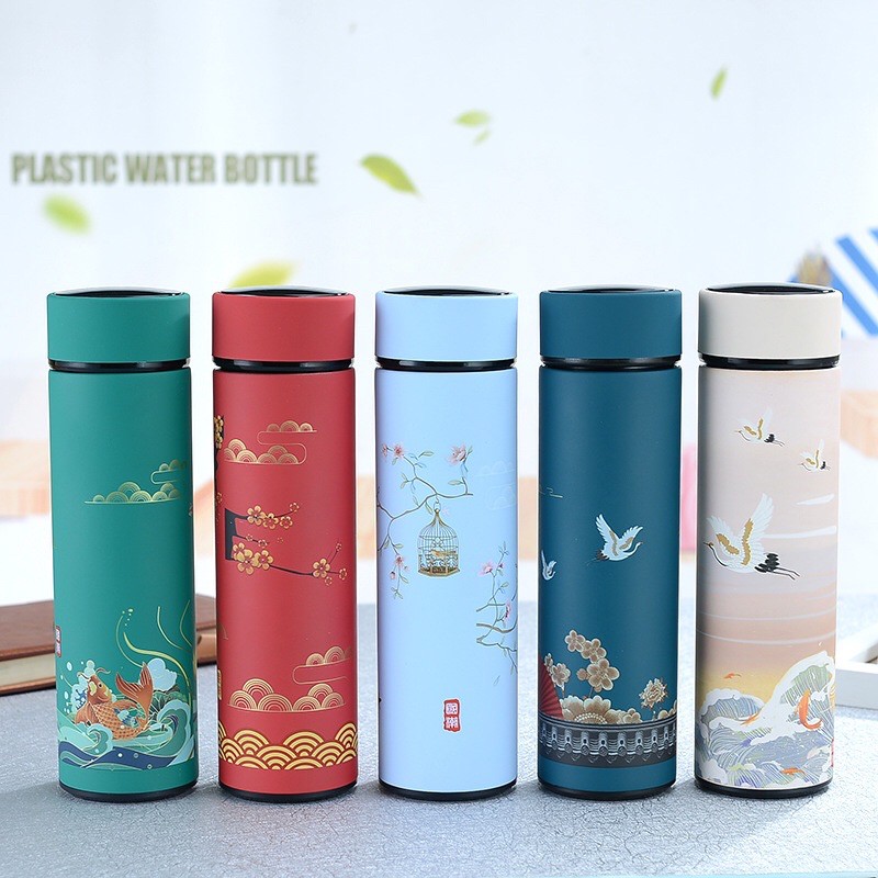 Bình Nước Giữ Nhiệt Phong Cách Cổ Trang Nắp Cảm Ứng Nhiệt Độ Inox 304 Cao Cấp | BigBuy360 - bigbuy360.vn