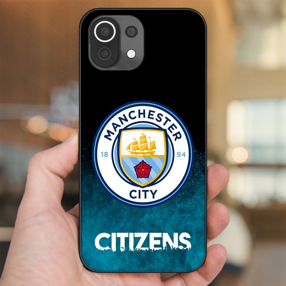 Ốp lưng Xiaomi Mi 11 Lite viền đen in hình Manchester City MC