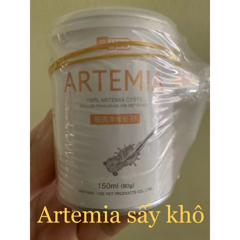 ARTEMIA SẤY KHÔ 80G CHO CÁ ĂN TRỰC TIẾP  - THỨC ĂN CÁ CẢNH