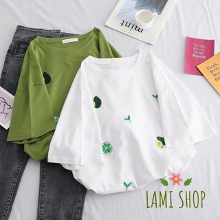 Áo thun Unisex Tay Lỡ Hình Nhiều Trái Bơ Nhỏ Siêu Kute
