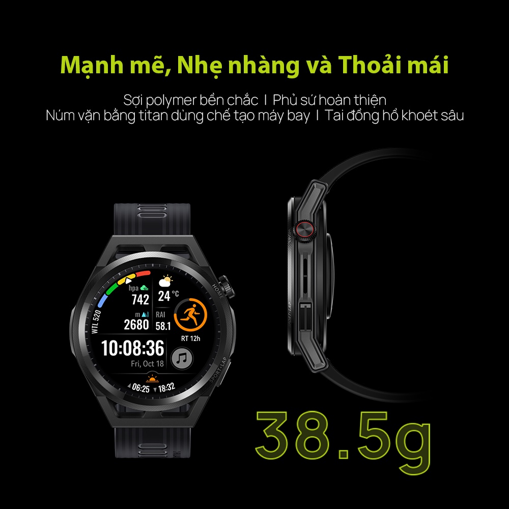 [Mã ELCN5 giảm 5% đơn 500K] Đồng Hồ Thông Minh HUAWEI WATCH GT Runner | Chương Trình Chạy Bộ Khoa Học | Đo Nhịp Tim