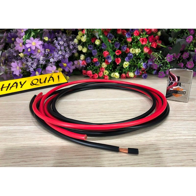 Dây đồng Nhật cao cấp - Đỏ & Đen 5.5mm - Dây Đồng Nhật 8mm2