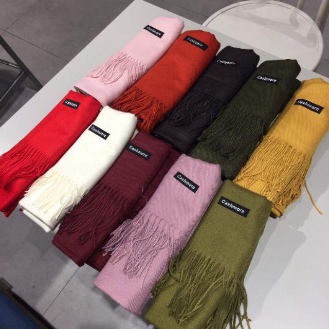 Sỉ ]Khăn cashmere, Khăn Quàng Cổ Thời Trang Nữ Siêu Mềm Chất Cực Đẹp hàng 210gram