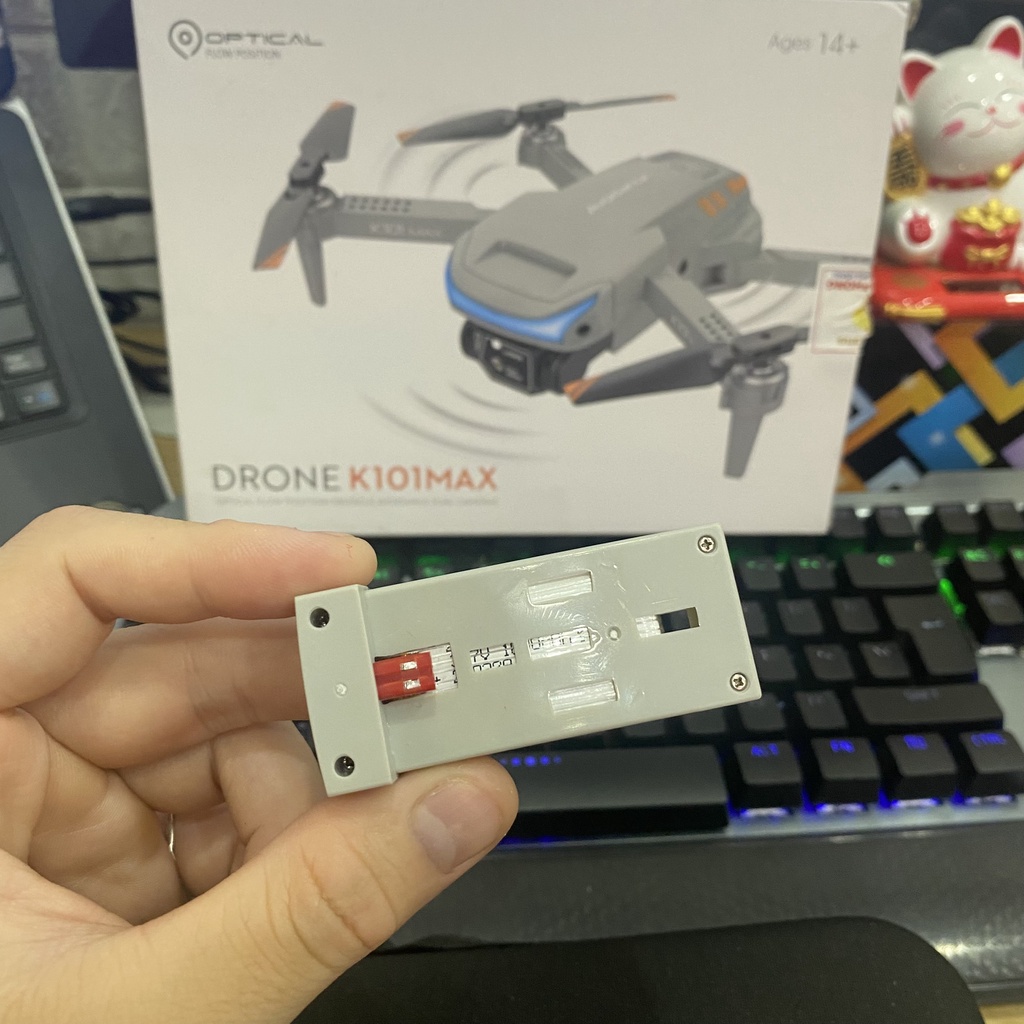 Pin Flycam K101 Max Drone Dung Lượng 1800mAh Cho Thời Gian Bay 20 Phút