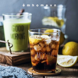 Cốc thủy tinh Good Morning