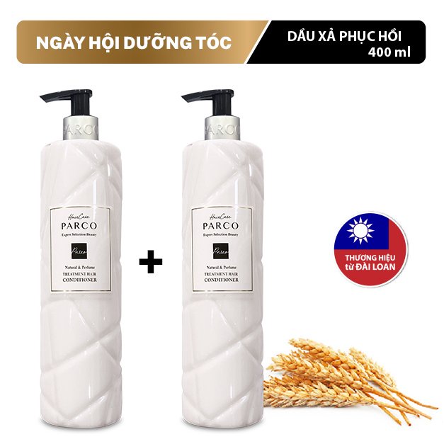 COMBO 2 chai Dầu xả phục hồi và mềm mượt Parco - giúp phục hồi tóc bị hư tổn, khô xơ, giúp tóc chắc khỏe và bồng bềnh