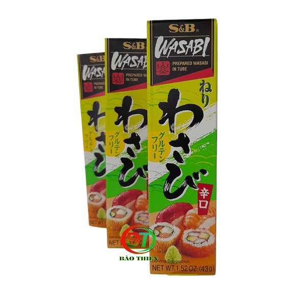 Mù tạt Wasabi S&amp;B Prepared Wasabi In Tube (Hàng nhập khẩu) hộp 43g