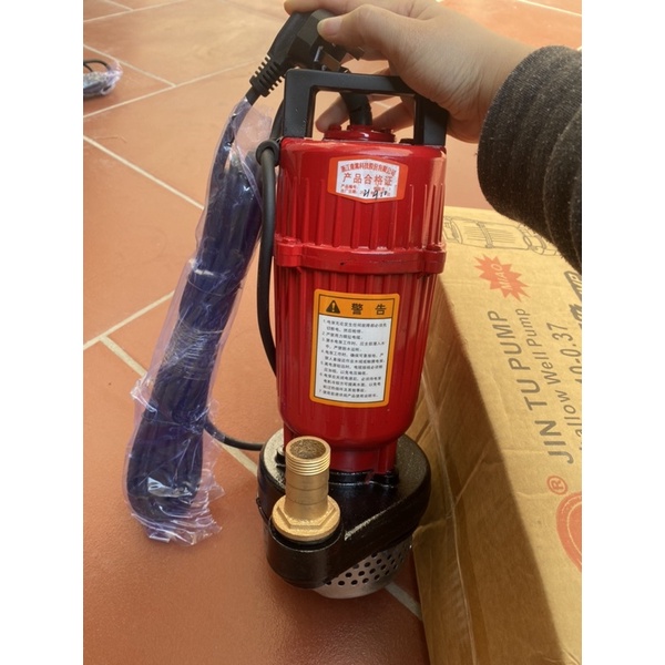 Máy Bơm Tõm-Máy Thả Chìm Hút Bùn 370W Y Lốc Dây Đồng 100%