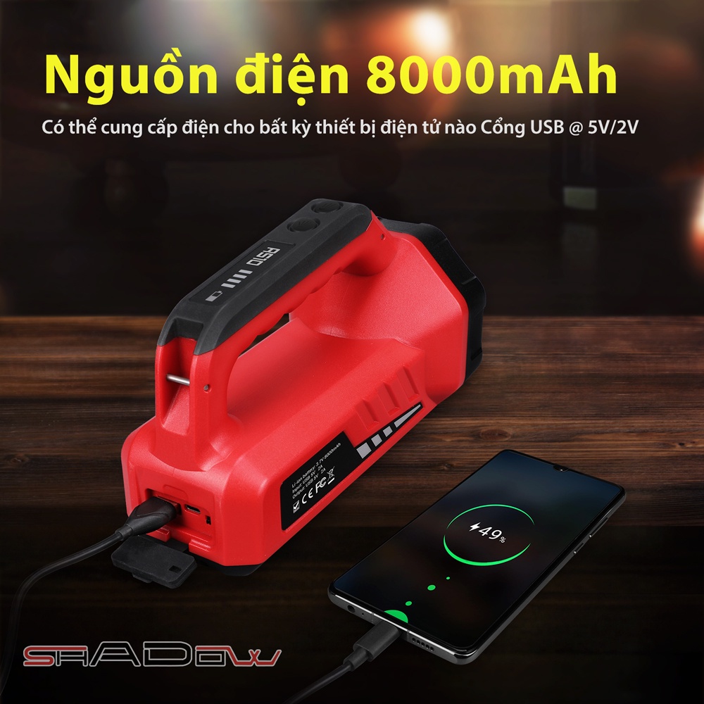 Đèn pin xách tay KLARUS RS10 LED SST40 sáng 800 lumen xa 532m cổng sạc dự phòng TYPE-C pin 8000mAh