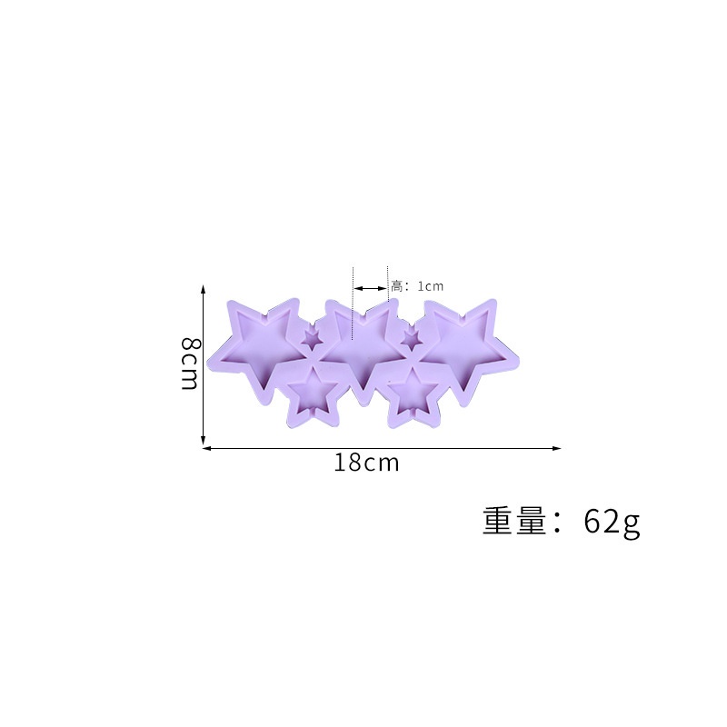 Khuôn Silicone Làm Bánh Hình Ngôi Sao / Kẹo Mút / Kẹo Socola Trang Trí DIY