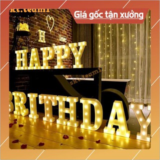 happy birthday - Set chữ led trang trí tiệc sinh nhật chạy pin