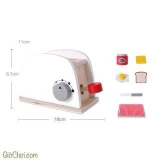 Bộ đồ chơi gỗ máy nướng bánh mì