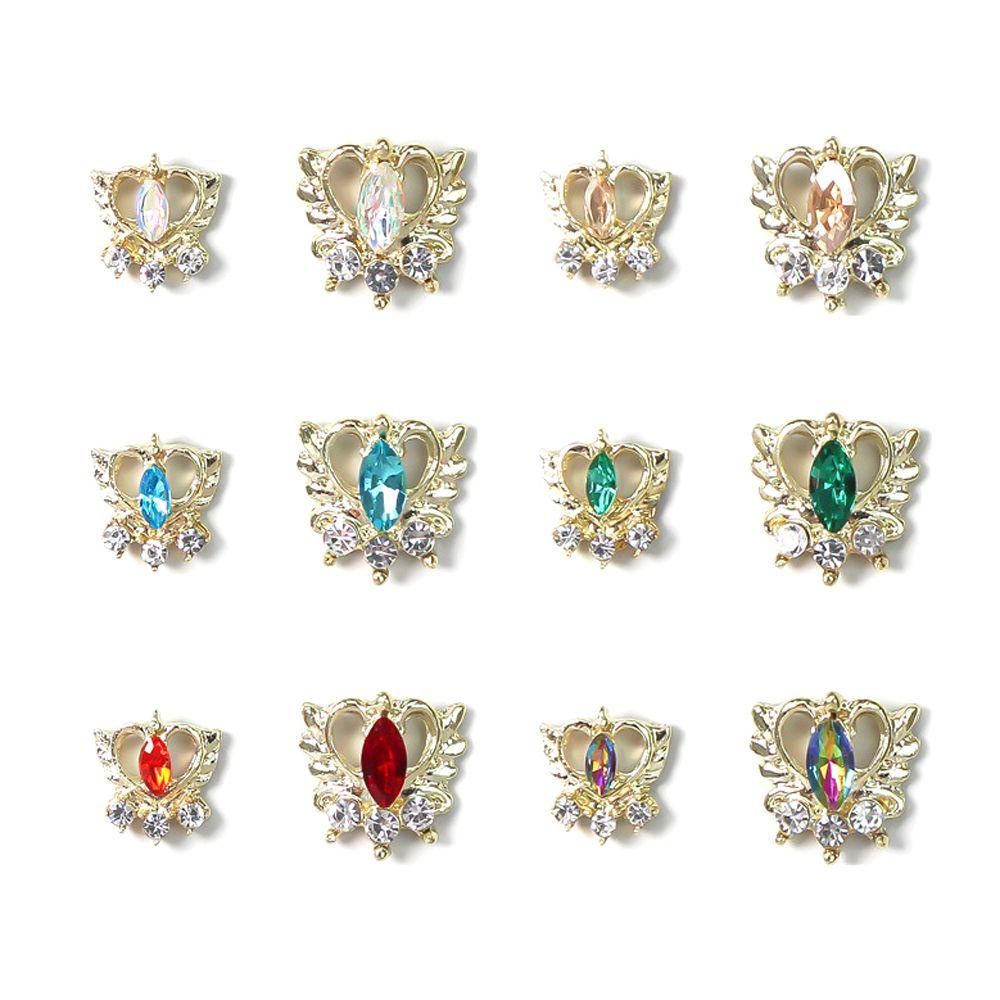 Móng Tay Giả Phong Cách Nhật Bản|Phụ Kiện Trang Trí Móng Tay Hình Trái Tim 3D Thời Trang Hàn Quốc Cho Nữ