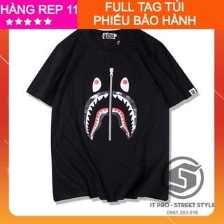 [Giá Rẻ Số 1] Áo Bape Zipper ngắn tay Full Tag Túi, áo thun A Bathing Bape,  áo thun unisex thuộc IT PRO STREET STYLE