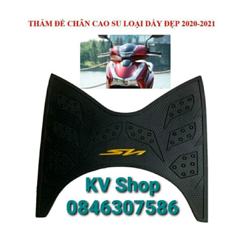 Thảm để chân SH150 - SH160 đời 2023 - 2020 chất liệu carbon - cao su