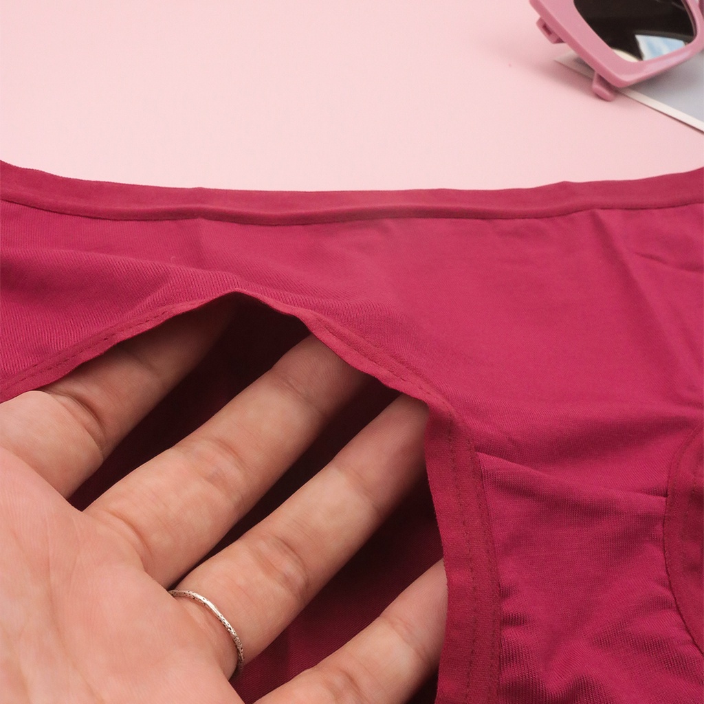 Quần Lót Nữ Cotton Form To Luperi Dáng Bikini Cơ Bản Cạp Vừa Chất Liệu Co Giãn Mềm Mại Thoáng Mát Sp763