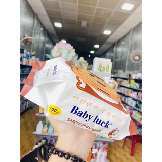 Khăn giấy ướt Baby Luck Hàn Quốc cao cấp bịch lớn 150g