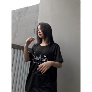 Áo thun nữ basic tay ngắn form rộng chất cotton 100%