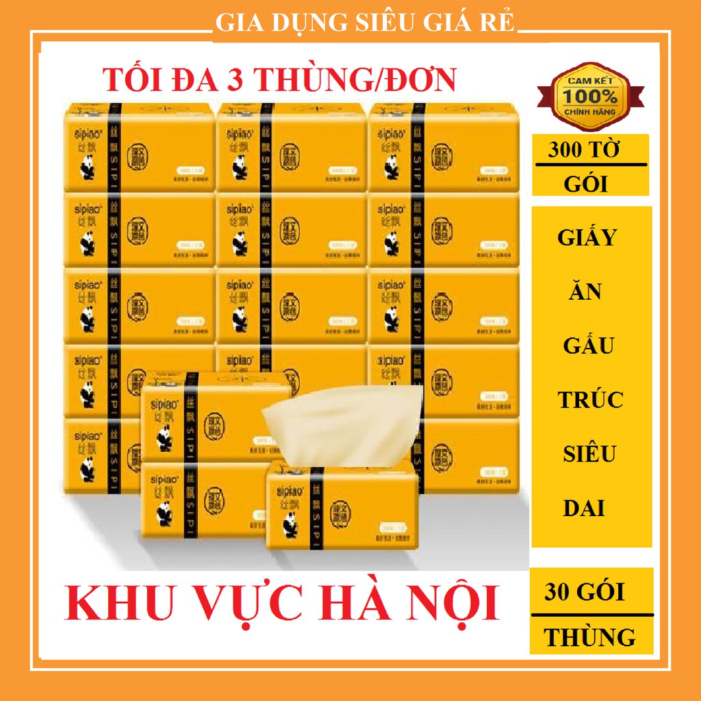 1 GÓI GIẤY ĂN GẤU TRÚC CHÍNH HIỆU SIPIAO [Buôn/sỉ]