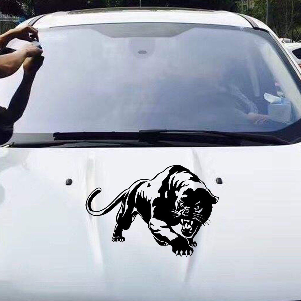 VANES1 Vinyl Auto Decoration Panther Decals Car Stickers Motorcycle Wild Self-adhesive 19.5*13.6CM Exterior Decor/Multicolor