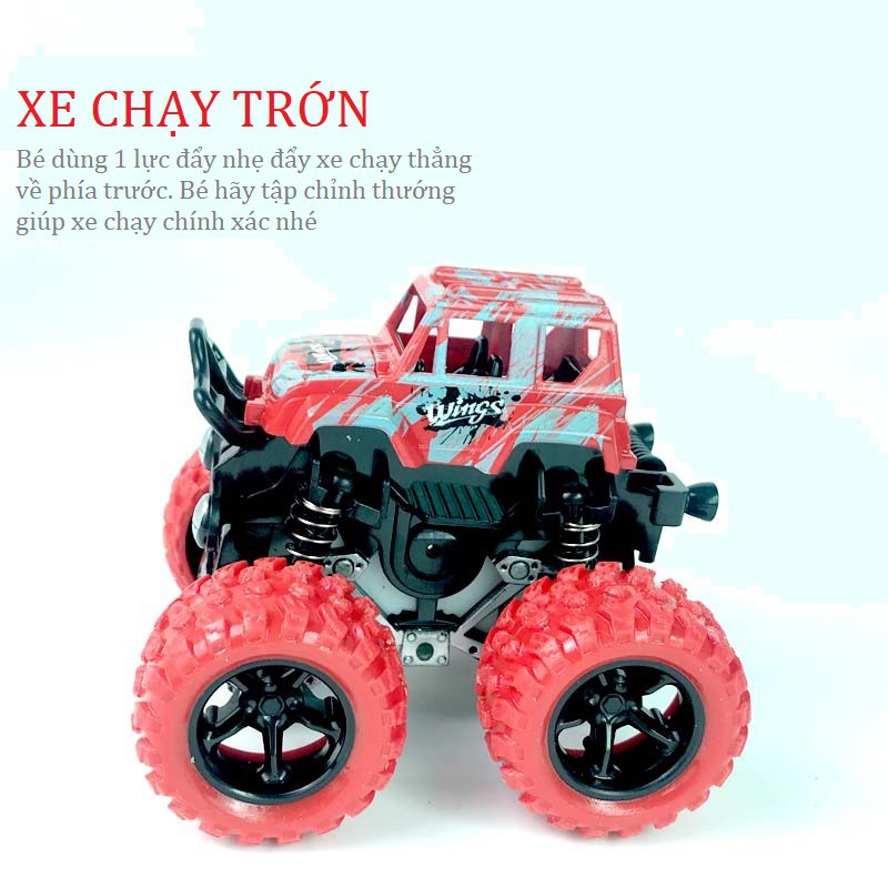 Chọn Màu] Xe Địa Hình Monster Zap Giảm Xóc, Xoay 360 Nhào Lộn Và Chạy Đà Cực Mạnh